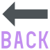 BACK arrow on platform EmojiTwo