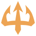 trident emblem on platform EmojiTwo
