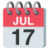 spiral calendar on platform EmojiTwo