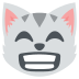 grinning cat with smiling eyes on platform EmojiTwo
