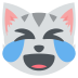 cat with tears of joy on platform EmojiTwo