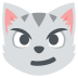 cat with wry smile on platform EmojiTwo