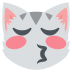 kissing cat on platform EmojiTwo