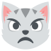 pouting cat on platform EmojiTwo