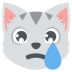 crying cat on platform EmojiTwo