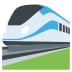 high-speed train on platform EmojiTwo