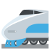bullet train on platform EmojiTwo