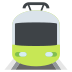 tram on platform EmojiTwo
