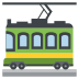 tram car on platform EmojiTwo