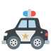 police car on platform EmojiTwo