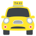 oncoming taxi on platform EmojiTwo