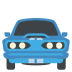 oncoming automobile on platform EmojiTwo