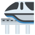 monorail on platform EmojiTwo