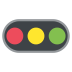 horizontal traffic light on platform EmojiTwo