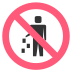 no littering on platform EmojiTwo