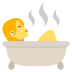 person taking bath on platform EmojiTwo