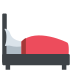 bed on platform EmojiTwo