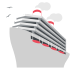 passenger ship on platform EmojiTwo