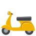 motor scooter on platform EmojiTwo