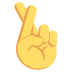 crossed fingers on platform EmojiTwo
