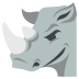 rhinoceros on platform EmojiTwo