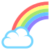 rainbow on platform EmojiTwo