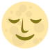 full moon with face on platform EmojiTwo
