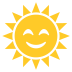 sun with face on platform EmojiTwo