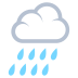 rain cloud on platform EmojiTwo