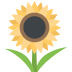 sunflower on platform EmojiTwo