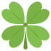 four leaf clover on platform EmojiTwo