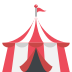 circus tent on platform EmojiTwo
