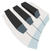 musical keyboard on platform EmojiTwo