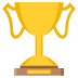 trophy on platform EmojiTwo