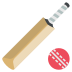 cricket bat and ball on platform EmojiTwo