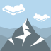 snow capped mountain on platform EmojiTwo