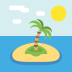 desert island on platform EmojiTwo
