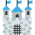 european castle on platform EmojiTwo