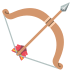 bow and arrow on platform EmojiTwo