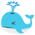 whale on platform EmojiTwo