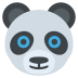panda face on platform EmojiTwo