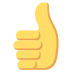 thumbs up on platform EmojiTwo