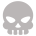 skull on platform EmojiTwo
