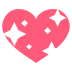 sparkling heart on platform EmojiTwo