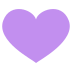 purple heart on platform EmojiTwo