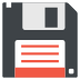 floppy disk on platform EmojiTwo