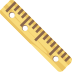 straight ruler on platform EmojiTwo