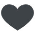black heart on platform EmojiTwo