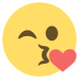 kissing heart on platform EmojiTwo