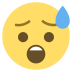 cold sweat on platform EmojiTwo